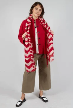 SOH Scarves^Medium Zig Zag Pattern Scarf