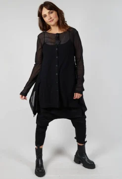Pluslavie Jackets^Mesh Bat Jacket in Black