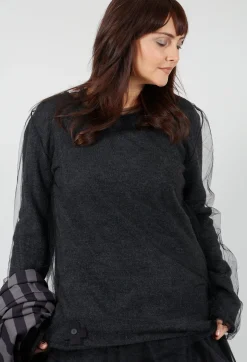 Pluslavie Jumpers^Mesh Knit in Anthra
