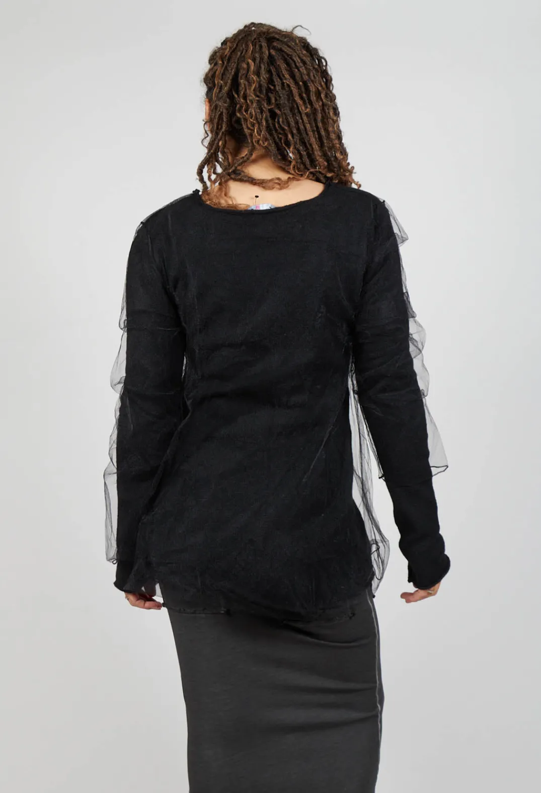 Pluslavie Jumpers^Mesh Knit in Black