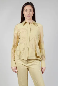 Beatrice B Shirts & Blouses^Mesh Lace Shirt in Pampas