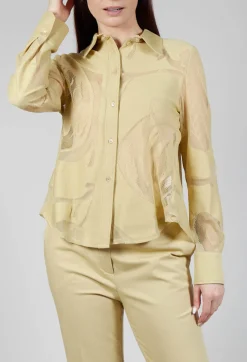 Beatrice B Shirts & Blouses^Mesh Lace Shirt in Pampas