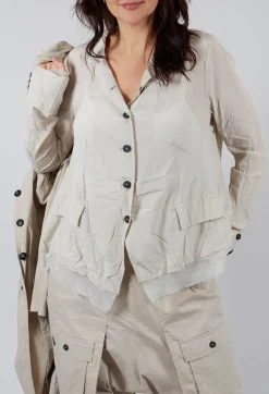 Rundholz Dip Jackets^Mesh Silk Jacket in Eraser