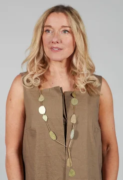 Narratives Necklaces^Metallic Bronze Lariat Necklace