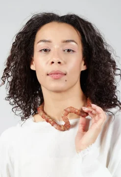 Petra Meiren Necklaces^Metallic Choker in Orange