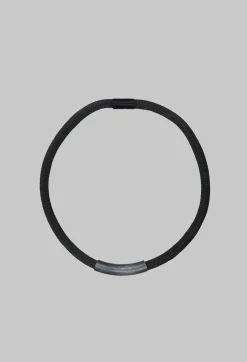 Petra Meiren Necklaces^Metallic Choker with Metal Part in Grey