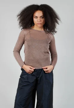 Maliparmi Jumpers^Metallic Fine Knit Jumper in Yuta