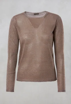 Maliparmi Jumpers^Metallic Fine Knit Jumper in Yuta
