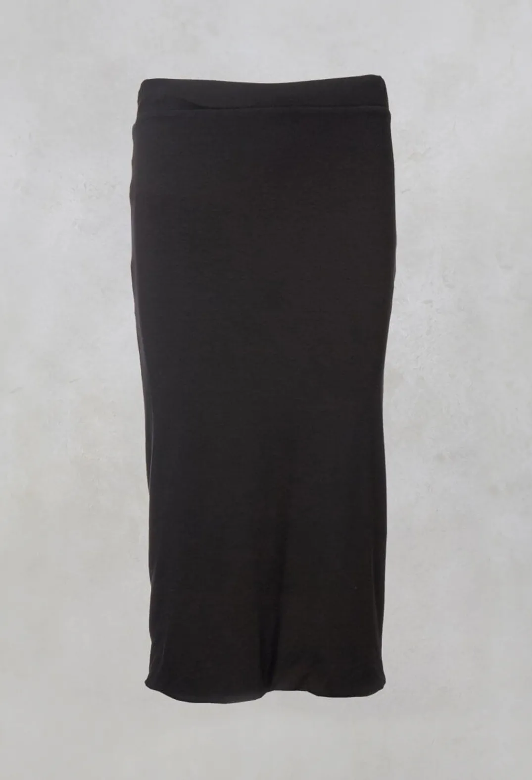 Nuovo Borgo Skirts^Mid Length Skirt with Elasticated Waistband in Black
