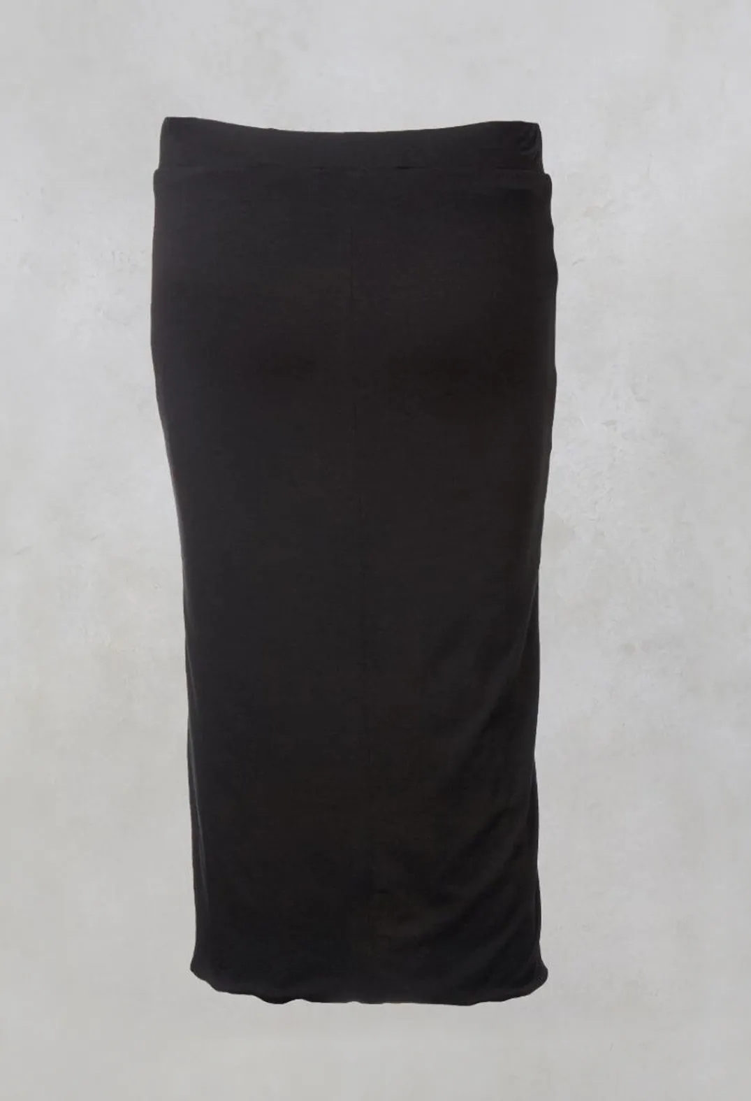 Nuovo Borgo Skirts^Mid Length Skirt with Elasticated Waistband in Black