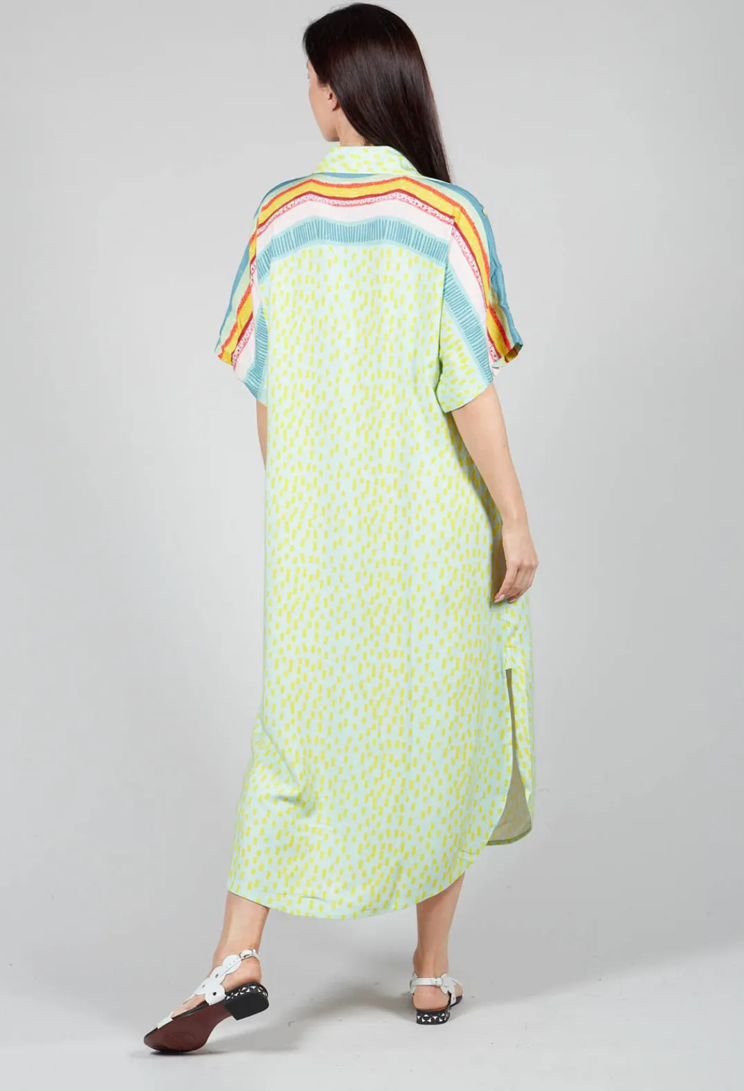 Conditions Apply Dresses^Midi Shirt Dress in Blue