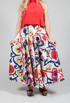 Sfizio Skirts^Midi Skirt in Mexico Print