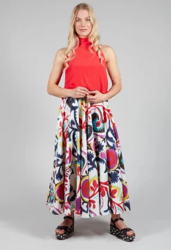 Sfizio Skirts^Midi Skirt in Mexico Print