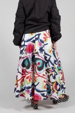 Sfizio Skirts^Midi Skirt in Mexico Print