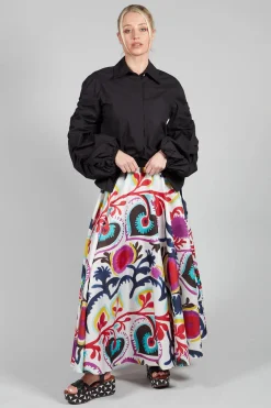 Sfizio Skirts^Midi Skirt in Mexico Print