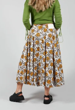 Maliparmi Skirts^Midi Skirt in Naturale/Orca