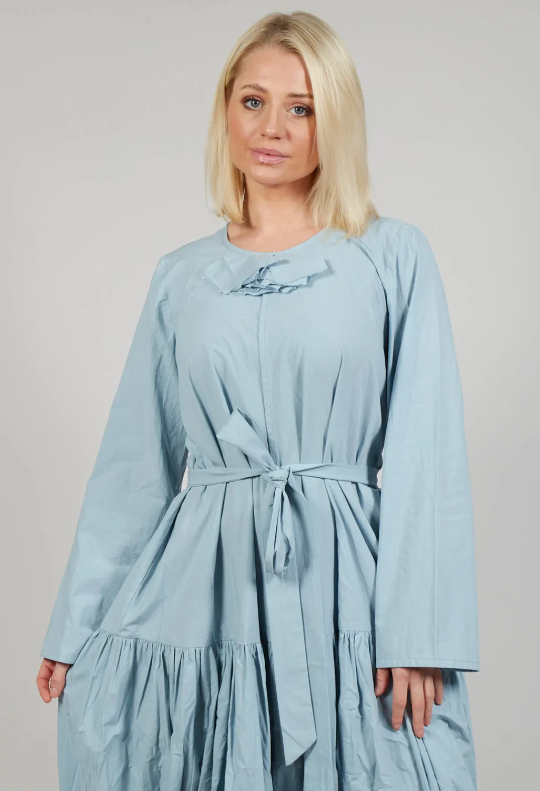 Les Filles d'Ailleurs Dresses^Midi Smock Dress in Blue