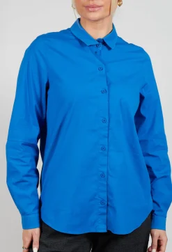 Elemente Clemente Tops^Mikumi Blouse in Cobalt