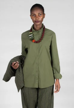 Elemente Clemente Tops^Mikumi Blouse in Khaki