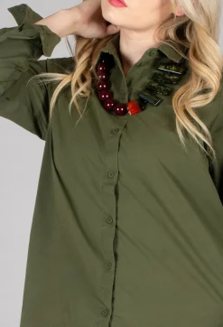 Elemente Clemente Tops^Mikumi Blouse in Khaki