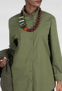 Elemente Clemente Tops^Mikumi Blouse in Khaki