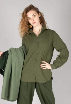 Elemente Clemente Tops^Mikumi Blouse in Khaki