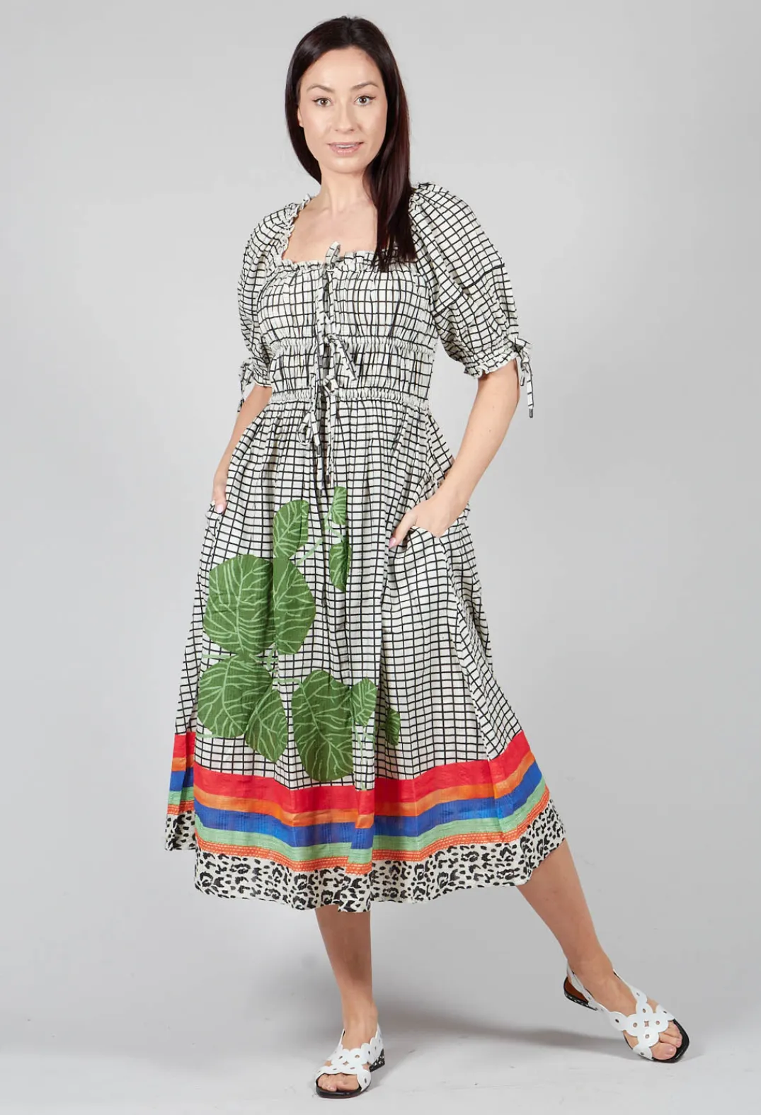 Conditions Apply Dresses^Milkmaid Dress in White