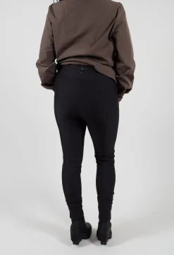 High Trousers^Minimalist Trousers in Black