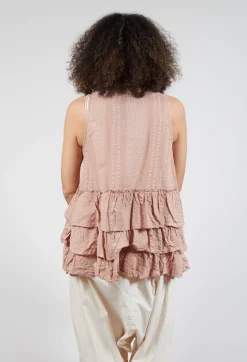 Les Ours Tops^Miracle Top in Embossed Pink