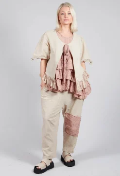 Les Ours Tops^Miracle Top in Embossed Pink