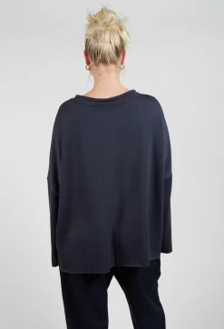 La Vaca Loca Tops^Modelo Top in Carbon Blue