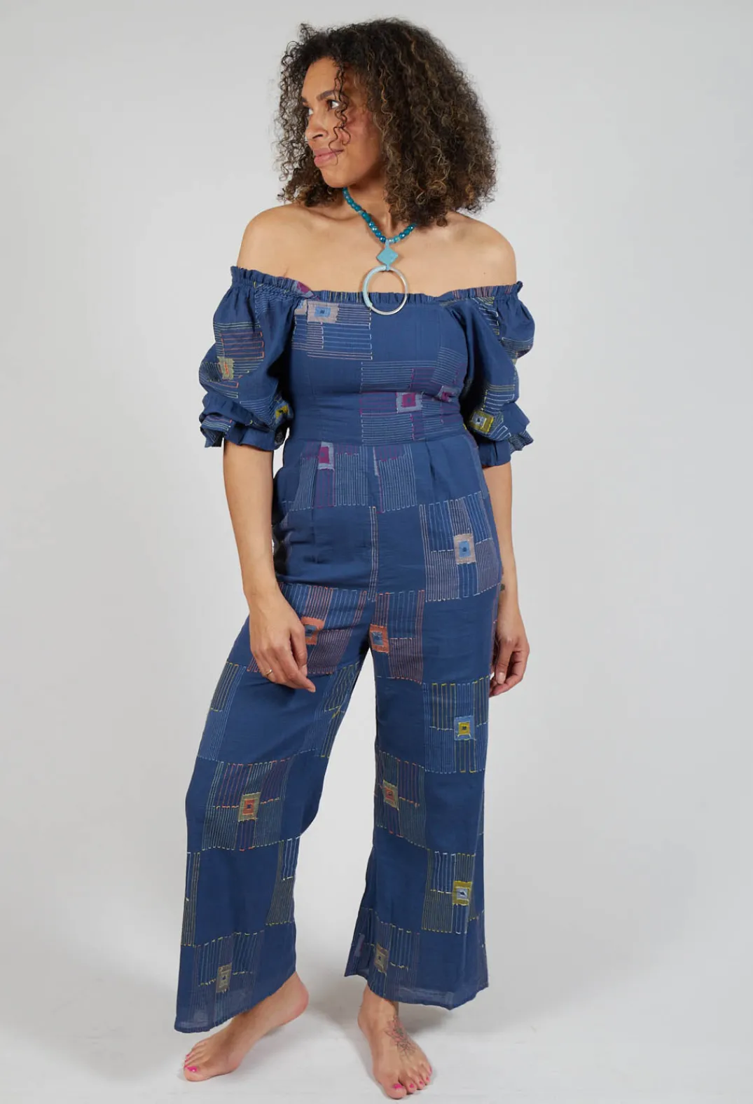 Conditions Apply Jumpsuits^Molly Handwoven Jumpsuit in Indigo