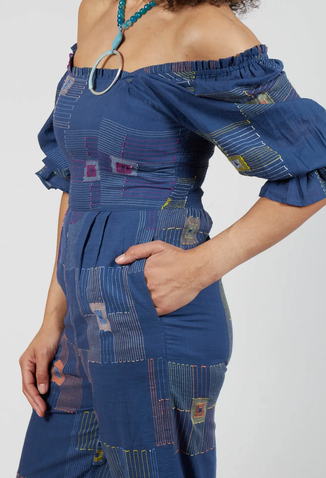 Conditions Apply Jumpsuits^Molly Handwoven Jumpsuit in Indigo