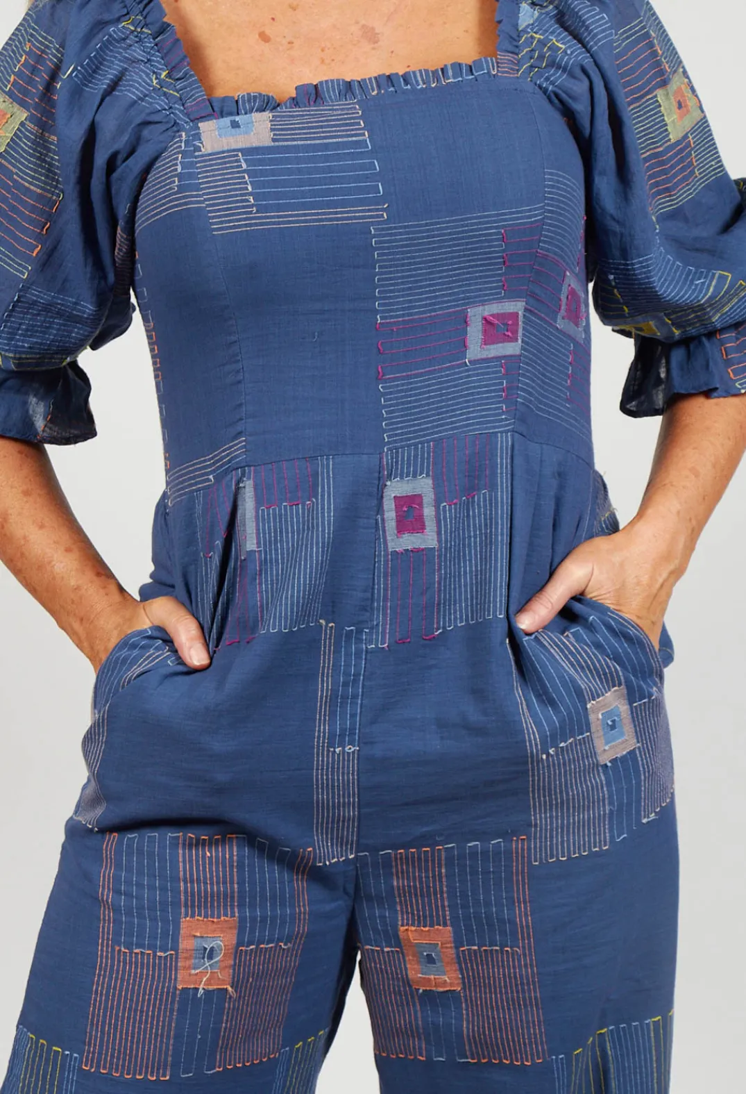 Conditions Apply Jumpsuits^Molly Handwoven Jumpsuit in Indigo