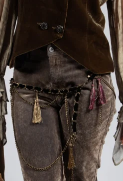 T.ba Life Belts^Monet Tassel Belt in Black