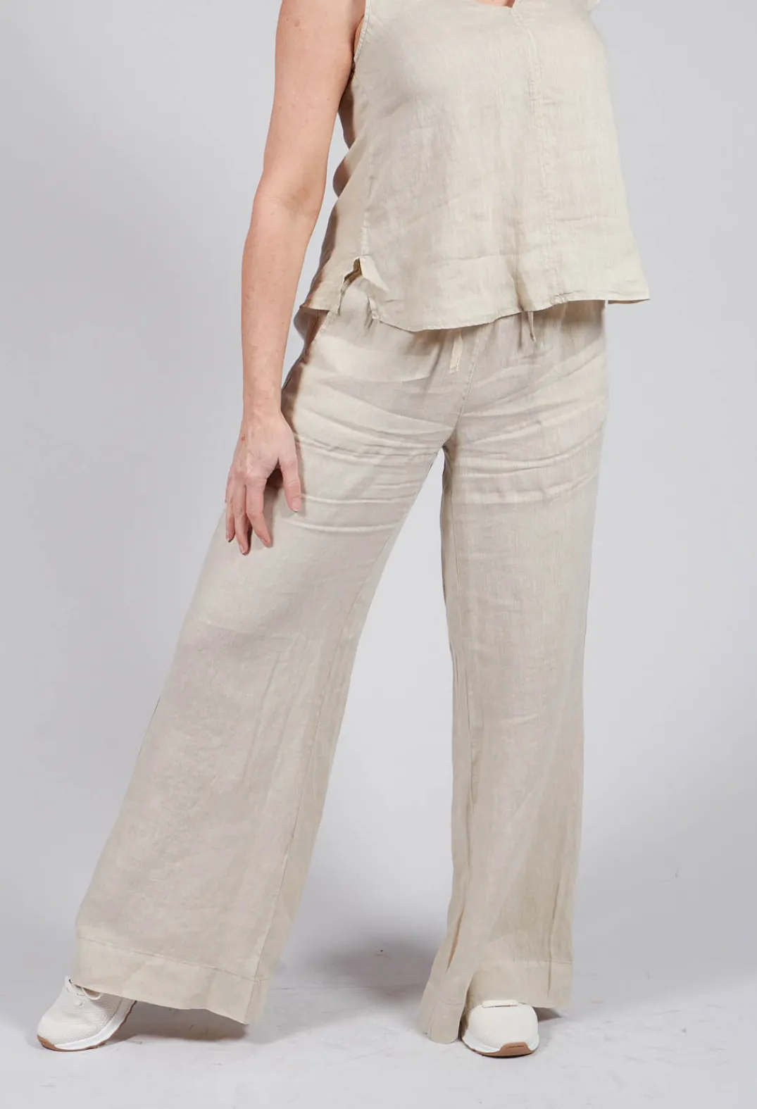 Ecoalf Trousers^Mosaalf Pants in White Sand