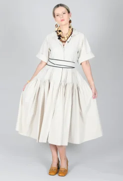 Les Filles d'Ailleurs Dresses^Multi Tiered Dress in Beige