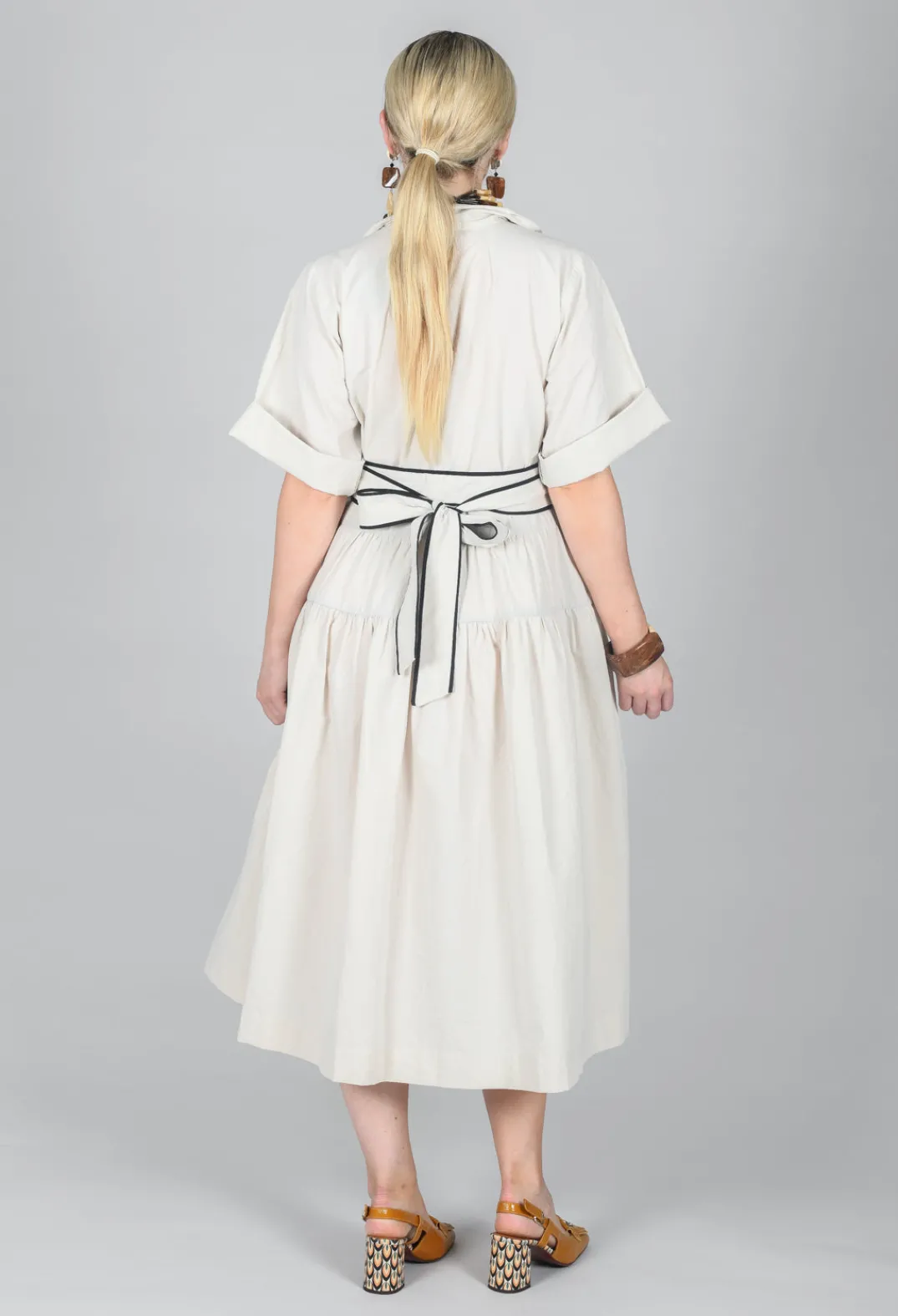 Les Filles d'Ailleurs Dresses^Multi Tiered Dress in Beige