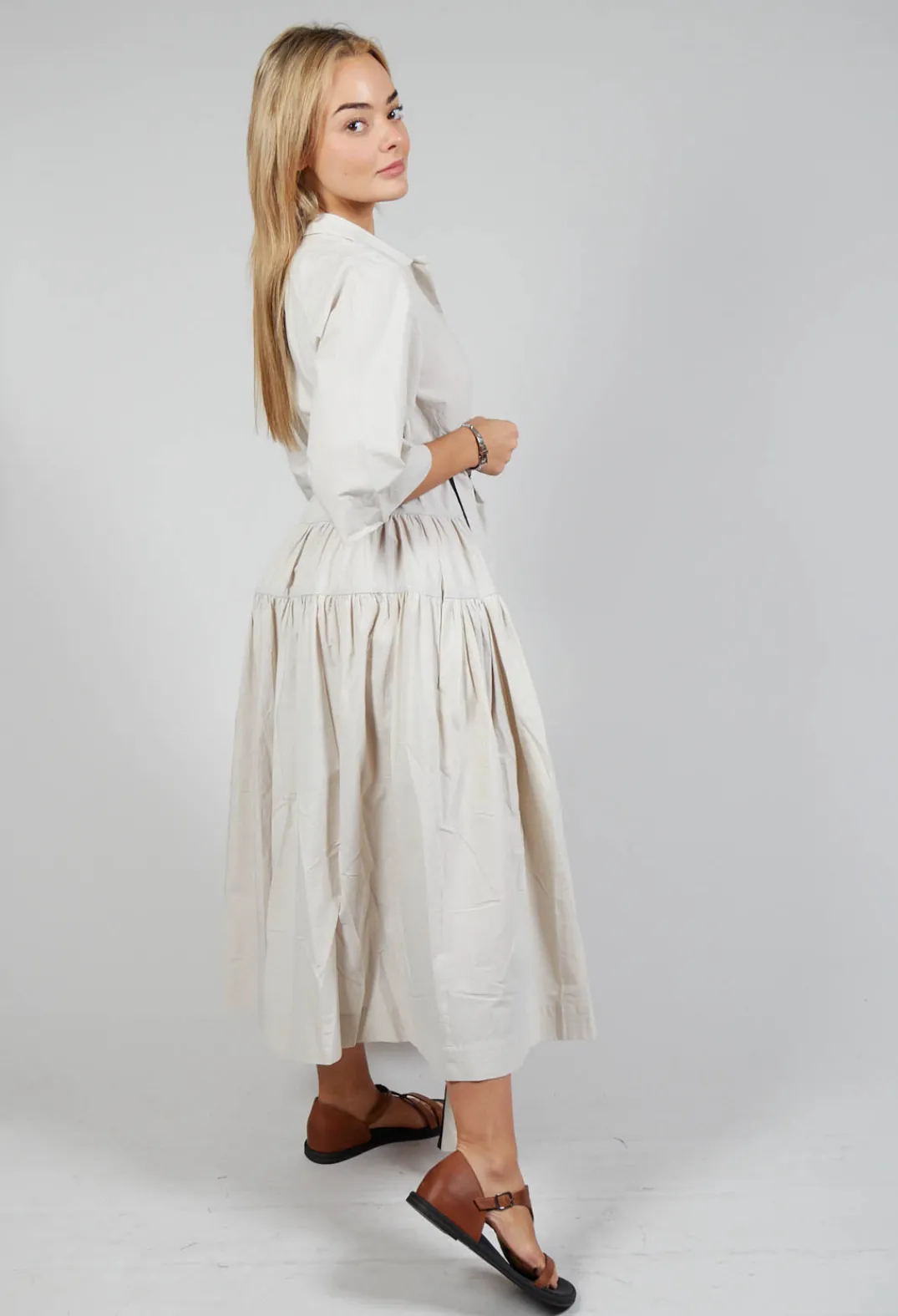 Les Filles d'Ailleurs Dresses^Multi Tiered Dress in Beige