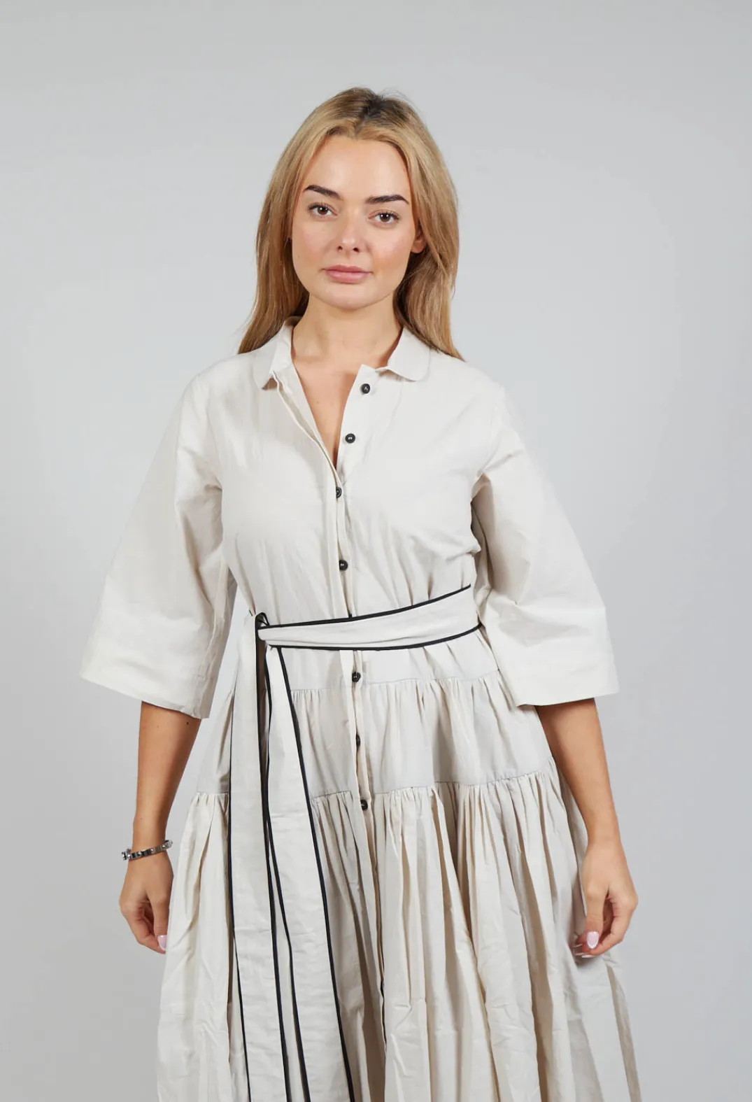 Les Filles d'Ailleurs Dresses^Multi Tiered Dress in Beige