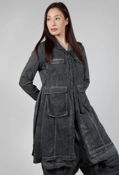Rundholz Mainline Coats^Multi-Pocket Coat in Coal Cloud