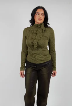 High Tops^Murmur Jersey Top in Green