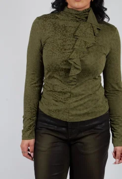 High Tops^Murmur Jersey Top in Green
