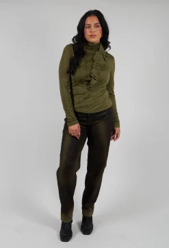 High Tops^Murmur Jersey Top in Green