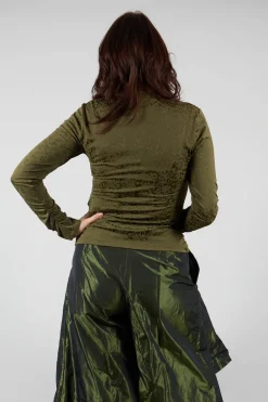 High Tops^Murmur Jersey Top in Green
