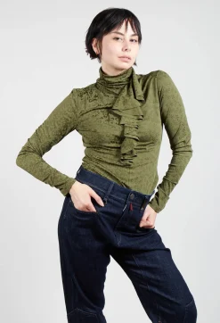 High Tops^Murmur Jersey Top in Green