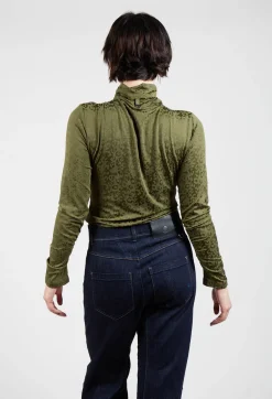 High Tops^Murmur Jersey Top in Green