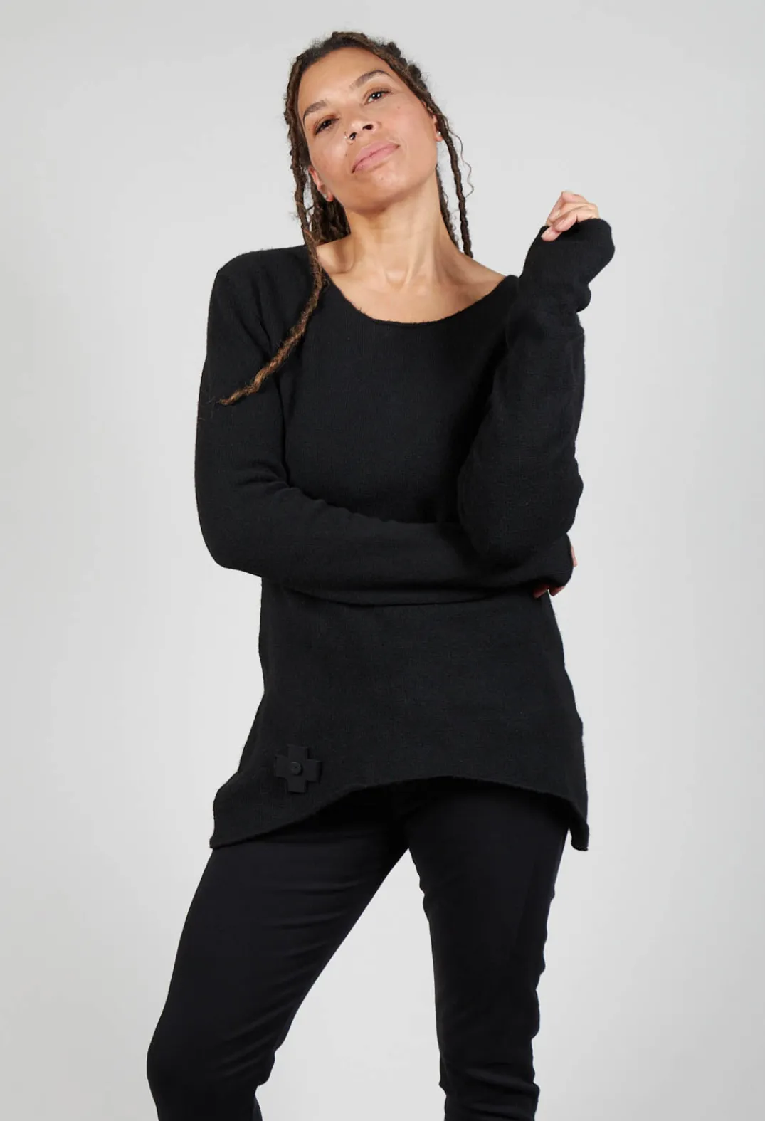 Pluslavie Jumpers^My Knit in Black