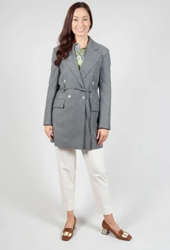 Beatrice B Coats^Native Longline Jacket in Grey