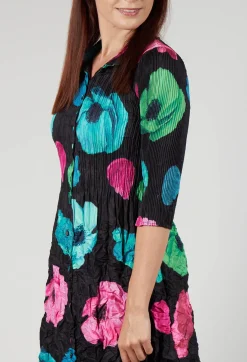 Alquema Dresses^Nehry Coat Dress in Black Valley
